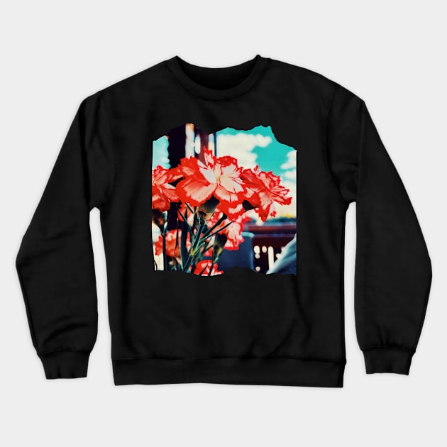 Red flowers - Photography collection Crewneck Sweatshirt by Boopyra
